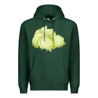 Sports Green tennis patch Premium Hoodie - AdoDesignShop