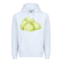 White tennis patch Premium Hoodie - AdoDesignShop