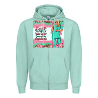 Seafoam not all angels have wings blonde nurse Zipper Hoodie - RanaPortraitStore