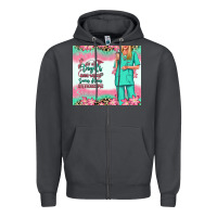 Smoke not all angels have wings blonde nurse Zipper Hoodie - RanaPortraitStore