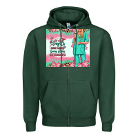 Sports Green not all angels have wings blonde nurse Zipper Hoodie - RanaPortraitStore