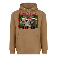 Toasted Coconut merry christmas heifer Heavyweight Hoodie - RanaPortraitStore