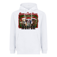 White merry christmas heifer Heavyweight Hoodie - RanaPortraitStore
