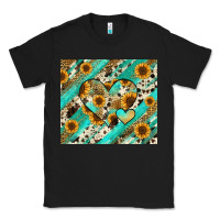 Black leopard sunflower hearts Classic Tee - RanaPortraitStore