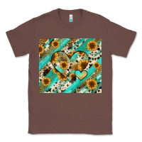 Chestnut leopard sunflower hearts Classic Tee - RanaPortraitStore