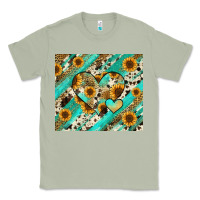 Matcha leopard sunflower hearts Classic Tee - RanaPortraitStore