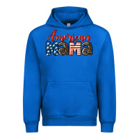 Cobalt Western American Mama Urban Hoodie - LillyAllenDesigns