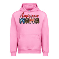 Fuchsia Pink Western American Mama Urban Hoodie - LillyAllenDesigns