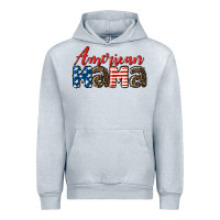 Heather Grey Western American Mama Urban Hoodie - LillyAllenDesigns
