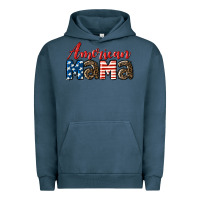 Pigment Midnight Navy Western American Mama Urban Hoodie - LillyAllenDesigns