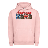 Pigment Salmon Western American Mama Urban Hoodie - LillyAllenDesigns