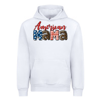 White Western American Mama Urban Hoodie - LillyAllenDesigns