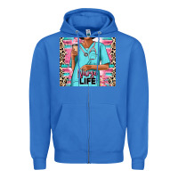 True Royal nurse life afro woman Zipper Hoodie - RanaPortraitStore