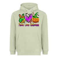 Matcha peace love halloween Heavyweight Hoodie - Zillion Design Studio