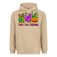 Mushroom peace love halloween Heavyweight Hoodie - Zillion Design Studio