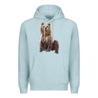 Blue Mist bear Premium Hoodie - Artiststas