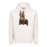 Pale Pink bear Premium Hoodie - Artiststas