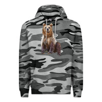 Slate Camo bear Premium Hoodie - Artiststas