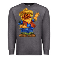 Charcoal Heather scarecrow Premium Sweatshirt - FaDigitalArtStudio
