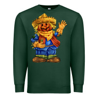 Sports Green scarecrow Premium Sweatshirt - FaDigitalArtStudio