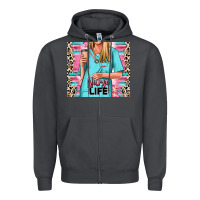 Smoke nurse life blonde woman Zipper Hoodie - RanaPortraitStore