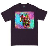 Plum Colorful Unicorn Horse Premium Tee - LillyAllenDesigns