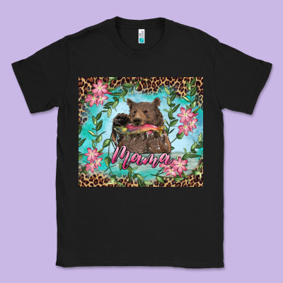 Mama Bear Haunting Fish Floral Classic Tee Designed By Ranaportraitstore