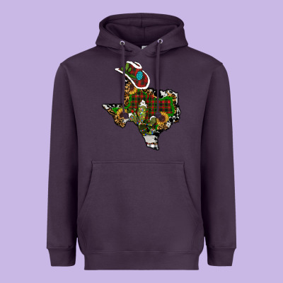 Christmas Texas Heavyweight Hoodie Designed By Ranaportraitstore