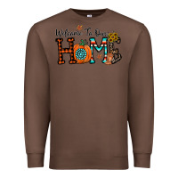 Chestnut welcome to our home Premium Sweatshirt - CowhideDigitalArt