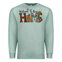 Seafoam welcome to our home Premium Sweatshirt - CowhideDigitalArt