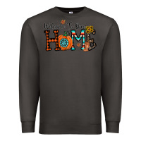 Smoke welcome to our home Premium Sweatshirt - CowhideDigitalArt