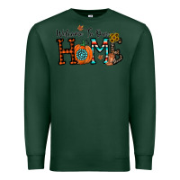Sports Green welcome to our home Premium Sweatshirt - CowhideDigitalArt