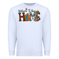 White welcome to our home Premium Sweatshirt - CowhideDigitalArt