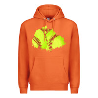 Carrot softball patch Premium Hoodie - AdoDesignShop