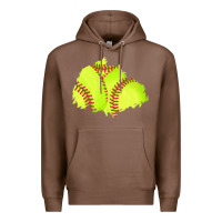 Chestnut softball patch Premium Hoodie - AdoDesignShop