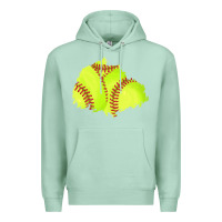 Seafoam softball patch Premium Hoodie - AdoDesignShop