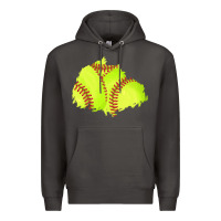 Smoke softball patch Premium Hoodie - AdoDesignShop