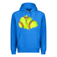 True Royal softball patch Premium Hoodie - AdoDesignShop