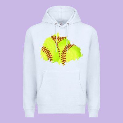 Softball Patch Premium Hoodie Designed By Adodesignshop