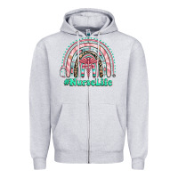 Heather Grey nurse life rainbow Zipper Hoodie - RanaPortraitStore