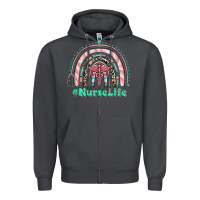 Smoke nurse life rainbow Zipper Hoodie - RanaPortraitStore