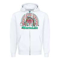 White nurse life rainbow Zipper Hoodie - RanaPortraitStore