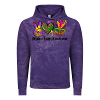 Cloud Purple peace love  mardi gras Vintage Hoodie - AdoDesignShop