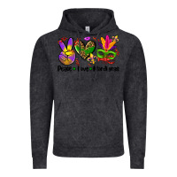 Vintage Black peace love  mardi gras Vintage Hoodie - AdoDesignShop