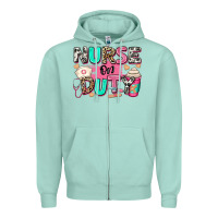 Seafoam nurse on duty Zipper Hoodie - RanaPortraitStore