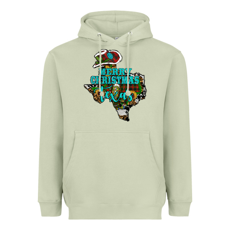 Merry Christmas Texas Heavyweight Hoodie by RanaPortraitStore | Teevron