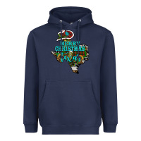 Navy merry christmas texas Heavyweight Hoodie - RanaPortraitStore