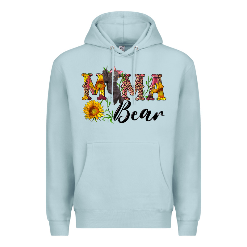 Pink Mama Bear With Cute Bear Premium Hoodie by Artiststas | Teevron