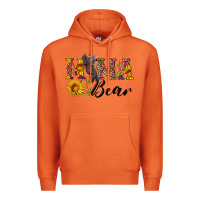 Carrot pink mama bear with cute bear Premium Hoodie - Artiststas