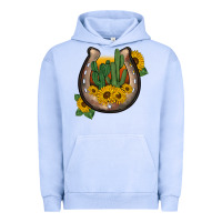 Pigment Grape Ice western horseshoe sunflower cactus Urban Hoodie - BarkalooDesign